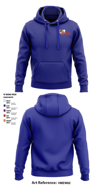 B Buzz Baseball League 70409945 Hoodie - 3