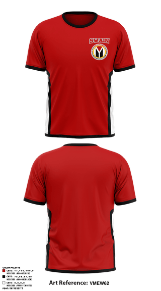 Short Sleeve Performance Shirt, Swain Basketball Academy, Men's Basketball, Teamtime, Team time, sublimation, custom sports apparel, team uniforms, spirit wear, spiritwear, sports uniforms, custom shirts, team store, custom team store, fundraiser sports, apparel fundraiser