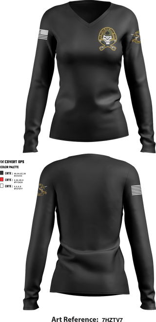 Women's Long Sleeve Vneck Shirt, , Marines, Teamtime, Team time, sublimation, custom sports apparel, team uniforms, spirit wear, spiritwear, sports uniforms, custom shirts, team store, custom team store, fundraiser sports, apparel fundraiser