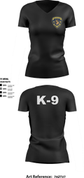 K9 1129861 Women's Short Sleeve V-neck Shirt - 5