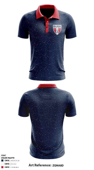 BUSA 13833283 Short Sleeve Performance Polo - 1