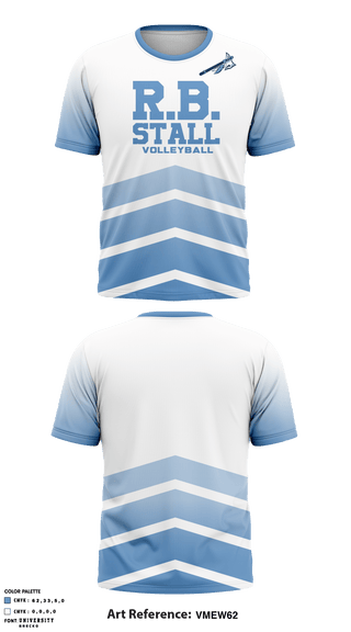 Short Sleeve Performance Shirt, R B Stall High School Volleyball, Men's Volleyball, Teamtime, Team time, sublimation, custom sports apparel, team uniforms, spirit wear, spiritwear, sports uniforms, custom shirts, team store, custom team store, fundraiser sports, apparel fundraiser