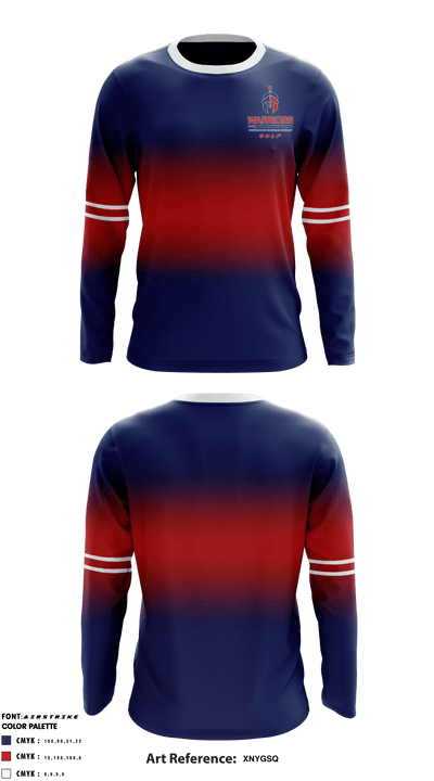 Cornerstone Christian School Golf 73481965 Long Sleeve Performance Shirt - 1