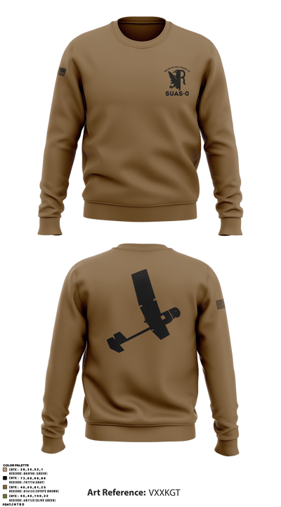 332 AEW / 332 ESFS 20613059 Crew Neck Sweatshirt - 3