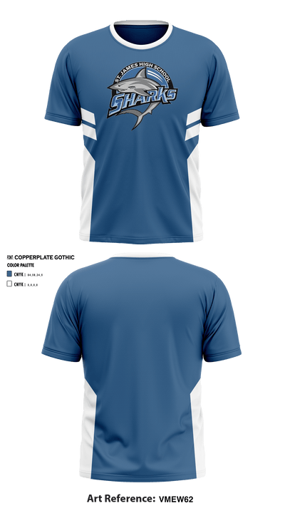 St James High School Basketball 43138211 Short Sleeve Shooting Shirt - 1