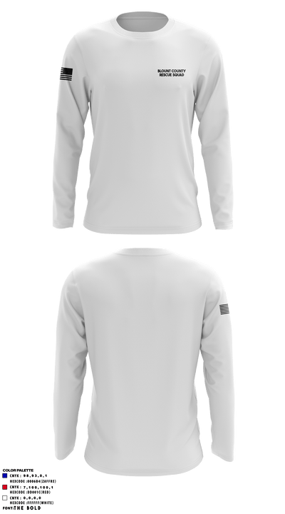 Blount County Rescue Squad 66497611 Long Sleeve Performance Shirt - 3