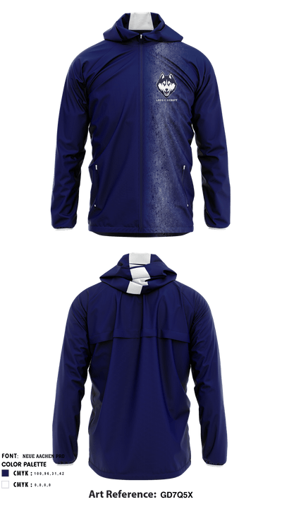 Louis E Dieruff High School 46267912 Windbreaker - 1