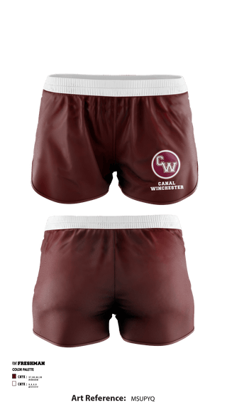 Women's Shorts, Canal Winchester High School, Spirit Store, Teamtime, Team time, sublimation, custom sports apparel, team uniforms, spirit wear, spiritwear, sports uniforms, custom shirts, team store, custom team store, fundraiser sports, apparel fundraiser