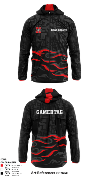 Windbreaker, Howe Lions, E-Sports, Teamtime, Team time, sublimation, custom sports apparel, team uniforms, spirit wear, spiritwear, sports uniforms, custom shirts, team store, custom team store, fundraiser sports, apparel fundraiser