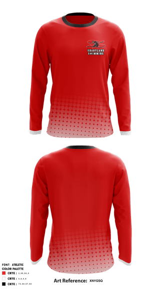 Long Sleeve Performance Shirt, Sharyland High School Swimming, School Spirit Store, Teamtime, Team time, sublimation, custom sports apparel, team uniforms, spirit wear, spiritwear, sports uniforms, custom shirts, team store, custom team store, fundraiser sports, apparel fundraiser