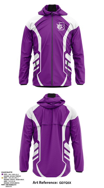 Berryville Bobcat Wrestling 39867670 Windbreaker - 5
