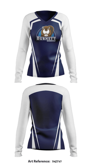 Women's Long Sleeve Vneck Shirt, Burnett Elementary, School Spirit Store, Teamtime, Team time, sublimation, custom sports apparel, team uniforms, spirit wear, spiritwear, sports uniforms, custom shirts, team store, custom team store, fundraiser sports, apparel fundraiser