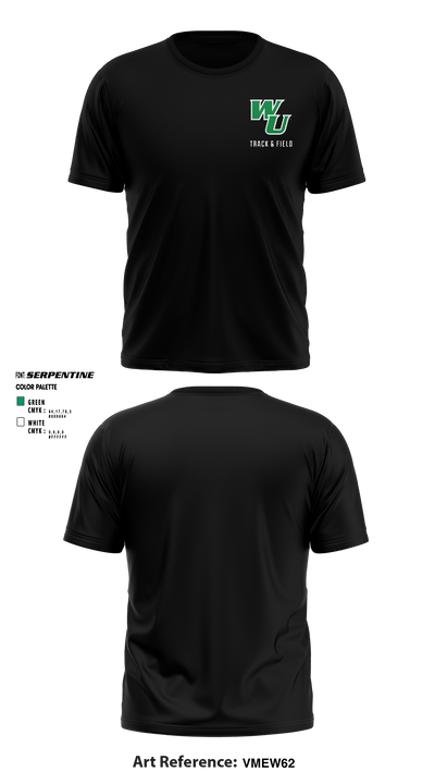Wilmington University Track 37638015 Short Sleeve Performance Shirt - 9