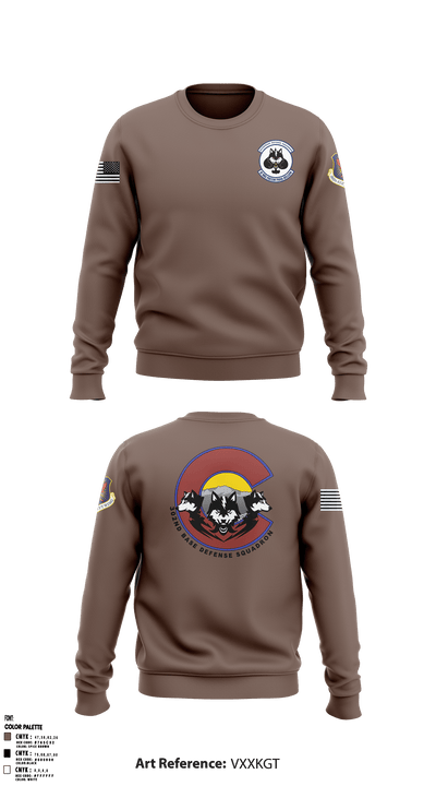 302nd Base Defense Squadron 76268864 Crew Neck Sweatshirt - 4