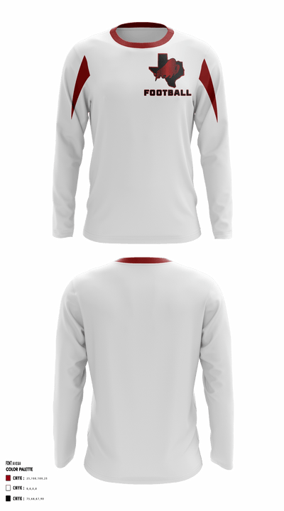 Stanton Jr. Buffaloes Youth Football & Cheer 12874813 Long Sleeve Shooting Shirt - 1