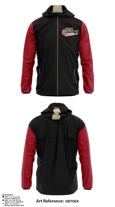 Quito Saratoga Little League 46675389 Windbreaker - 1