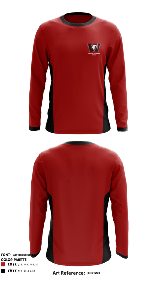 Long Sleeve Performance Shirt, Wheeler Attendance Center - Powerlifting, Spirit Store, Teamtime, Team time, sublimation, custom sports apparel, team uniforms, spirit wear, spiritwear, sports uniforms, custom shirts, team store, custom team store, fundraiser sports, apparel fundraiser