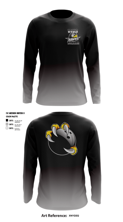 Volcano Vista Hawks 66507820 Long Sleeve Performance Shirt - 3