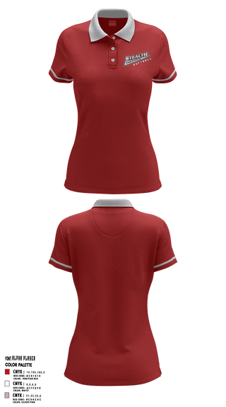 Women's Short Sleeve Performance Polo, Stealth Softball Org, Softball, Teamtime, Team time, sublimation, custom sports apparel, team uniforms, spirit wear, spiritwear, sports uniforms, custom shirts, team store, custom team store, fundraiser sports, apparel fundraiser