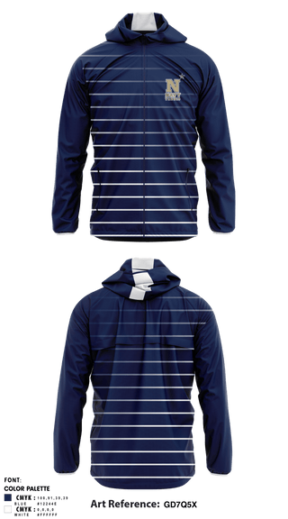 Windbreaker, US Naval Academy Women's Tennis, Tennis, Teamtime, Team time, sublimation, custom sports apparel, team uniforms, spirit wear, spiritwear, sports uniforms, custom shirts, team store, custom team store, fundraiser sports, apparel fundraiser