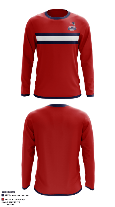 Lake Brantley High School Golf 83071924 Long Sleeve Performance Shirt - 3