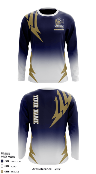 Long Sleeve Shooting Shirt, Knoch High School Basketball, Men's Basketball, Teamtime, Team time, sublimation, custom sports apparel, team uniforms, spirit wear, spiritwear, sports uniforms, custom shirts, team store, custom team store, fundraiser sports, apparel fundraiser