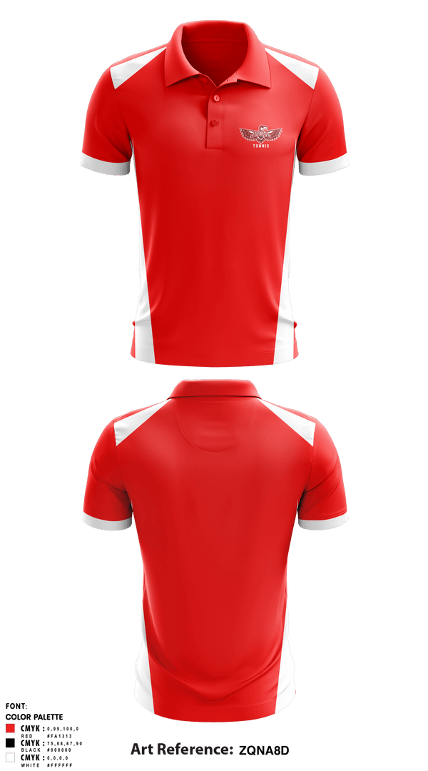 Short Sleeve Performance Polo, Renton Redhawks, Tennis, Teamtime, Team time, sublimation, custom sports apparel, team uniforms, spirit wear, spiritwear, sports uniforms, custom shirts, team store, custom team store, fundraiser sports, apparel fundraiser