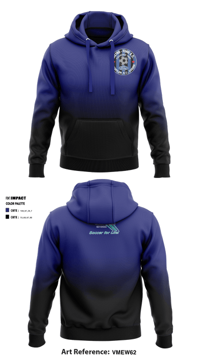 Coquitlam Metro-Ford Soccer Club 61030219 Hoodie - 1