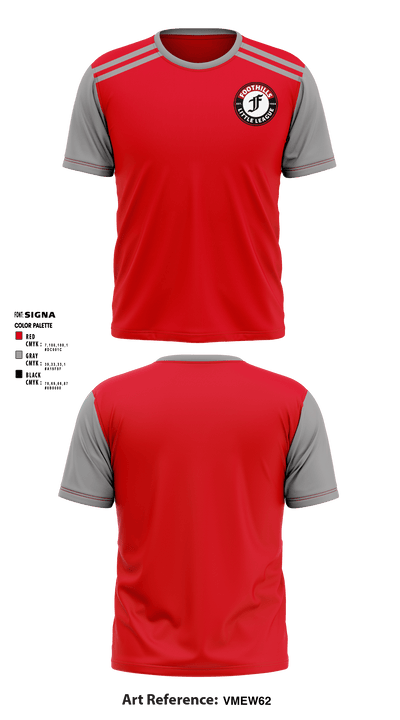 Calgary Foothills Little League 65986473 Short Sleeve Performance Shirt - 1