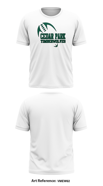 Cedar Park Timberwolves 13556335 Short Sleeve Performance Shirt - 11