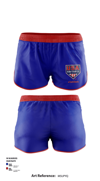 USA Softball Of South Dakota 96884192 Women's Shorts - 1