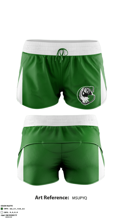 Griswold High School Cheer 22119391 Track Shorts - 1