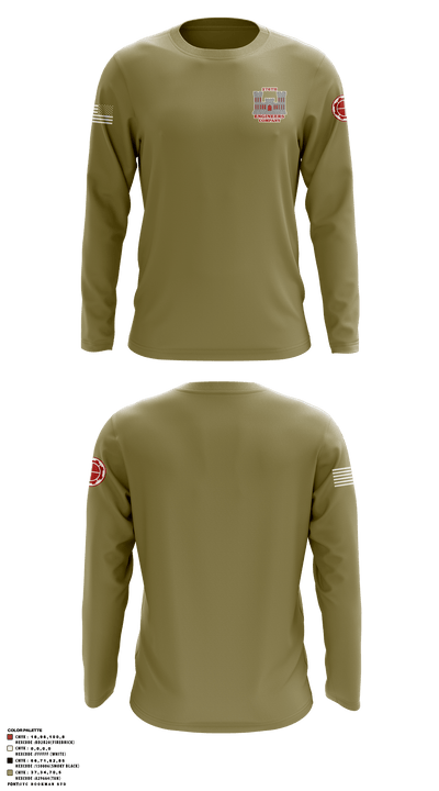 276th engineer company 74055705 Long Sleeve Performance Shirt - 4