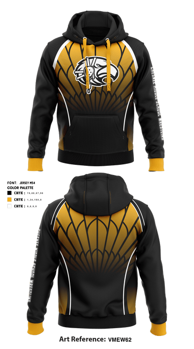 Chesnee Middle School Wrestling 47059950 Hoodie - 1