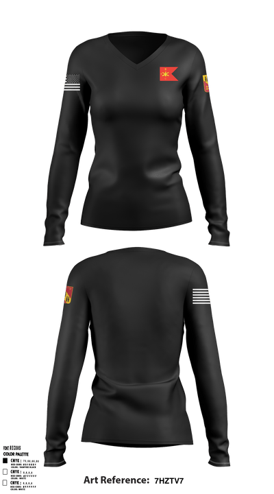 Charlie 5-5 83490749 Women's Long Sleeve V-neck Shirt - 1