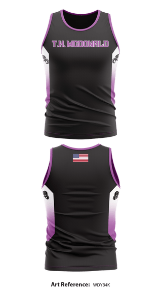 Track Singlet, TH Mcdonald track and field, Track & Field, Teamtime, Team time, sublimation, custom sports apparel, team uniforms, spirit wear, spiritwear, sports uniforms, custom shirts, team store, custom team store, fundraiser sports, apparel fundraiser