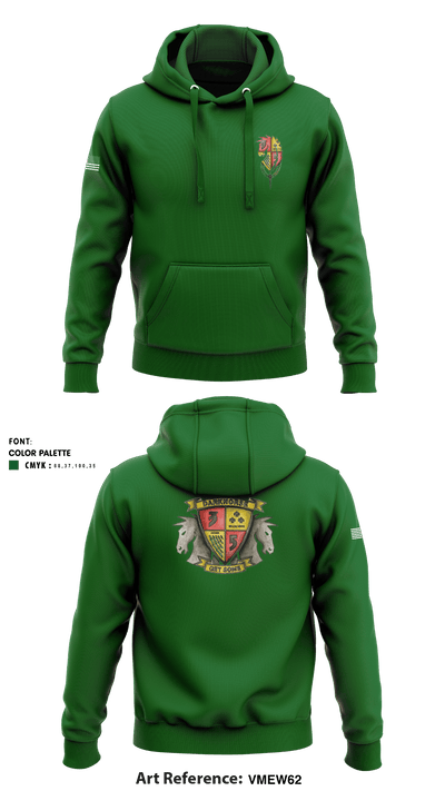 3BN 5TH MARINES 40874958 Hoodie - 1