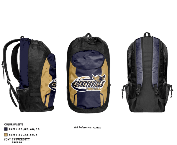 Gear Bag, Cockeysville Eagles Football, Football, Teamtime, Team time, sublimation, custom sports apparel, team uniforms, spirit wear, spiritwear, sports uniforms, custom shirts, team store, custom team store, fundraiser sports, apparel fundraiser
