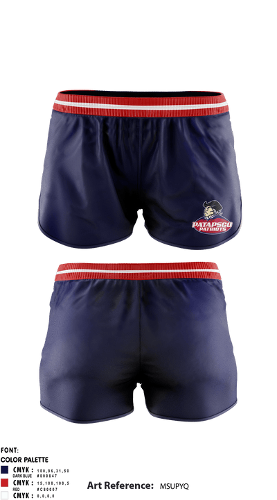 Patapsco High School Track 26396171 Track Shorts - 1