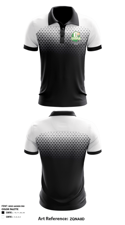 Ohsaa Southwest District - Swmming 20402394 Short Sleeve Performance Polo - 1