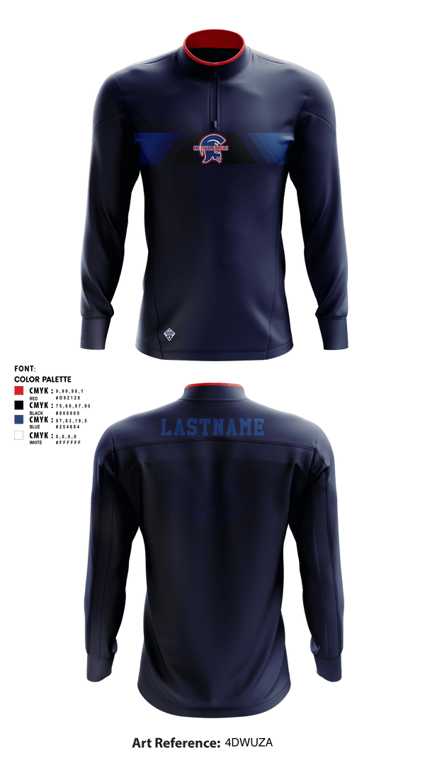 Quarter Zip Jacket, Centaurus HS Warriors Boys Volleyball, Men's Volleyball, Teamtime, Team time, sublimation, custom sports apparel, team uniforms, spirit wear, spiritwear, sports uniforms, custom shirts, team store, custom team store, fundraiser sports, apparel fundraiser