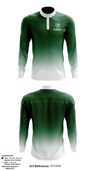Quarter Zip Jacket, St Patrick Catholic High School Tennis, Tennis, Teamtime, Team time, sublimation, custom sports apparel, team uniforms, spirit wear, spiritwear, sports uniforms, custom shirts, team store, custom team store, fundraiser sports, apparel fundraiser