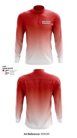 Quarter Zip Jacket, NCC Travel Basketball, Men's Basketball, Teamtime, Team time, sublimation, custom sports apparel, team uniforms, spirit wear, spiritwear, sports uniforms, custom shirts, team store, custom team store, fundraiser sports, apparel fundraiser