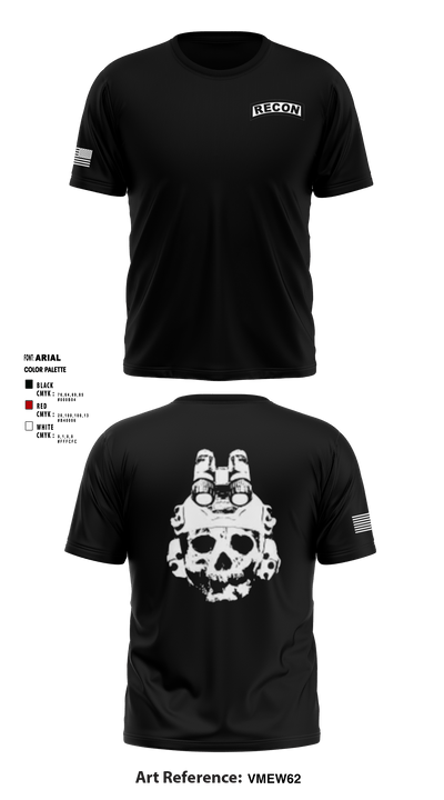 4-6 IN Recon 16488022 Short Sleeve Performance Shirt - 1