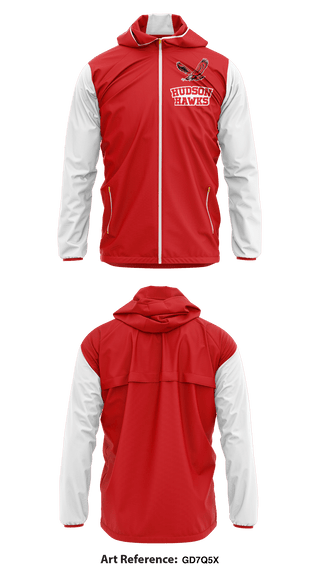 Windbreaker, Hudson Hawks, School Spirit Store, Teamtime, Team time, sublimation, custom sports apparel, team uniforms, spirit wear, spiritwear, sports uniforms, custom shirts, team store, custom team store, fundraiser sports, apparel fundraiser