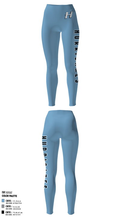 Huntingtown Girls Basketball 50634737 Womens Leggings - 1