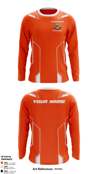Santa Ynez Valley Union High School Soccer 94694258 Long Sleeve Shooting Shirt - 1