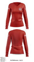 276th engineer company 74055705 Women's Long Sleeve V-neck Shirt - 1