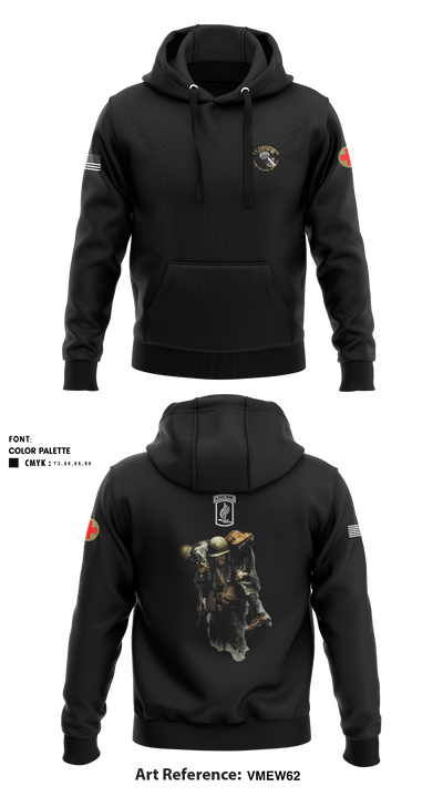 1-143rd (A) Inf 52454748 Hoodie - 1