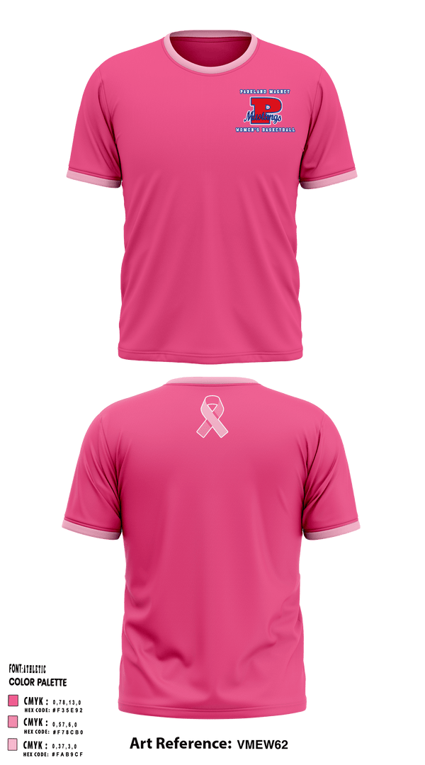 Short Sleeve Performance Shirt, Parkland Magnet High School Basketball, Women's Basketball, Teamtime, Team time, sublimation, custom sports apparel, team uniforms, spirit wear, spiritwear, sports uniforms, custom shirts, team store, custom team store, fundraiser sports, apparel fundraiser